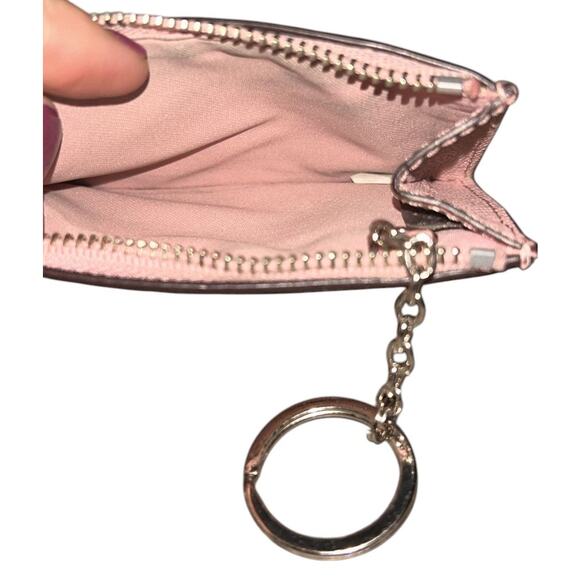 Coach Crossgrain Leather Mini Skinny Pink Id Case #F12186 - Picture 7 of 8